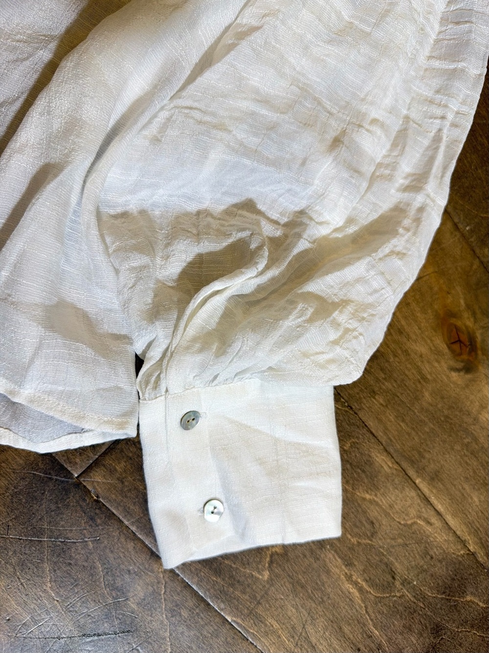 FAVLUX White Lightweight Gathered Waist Top - Picture 7 of 8